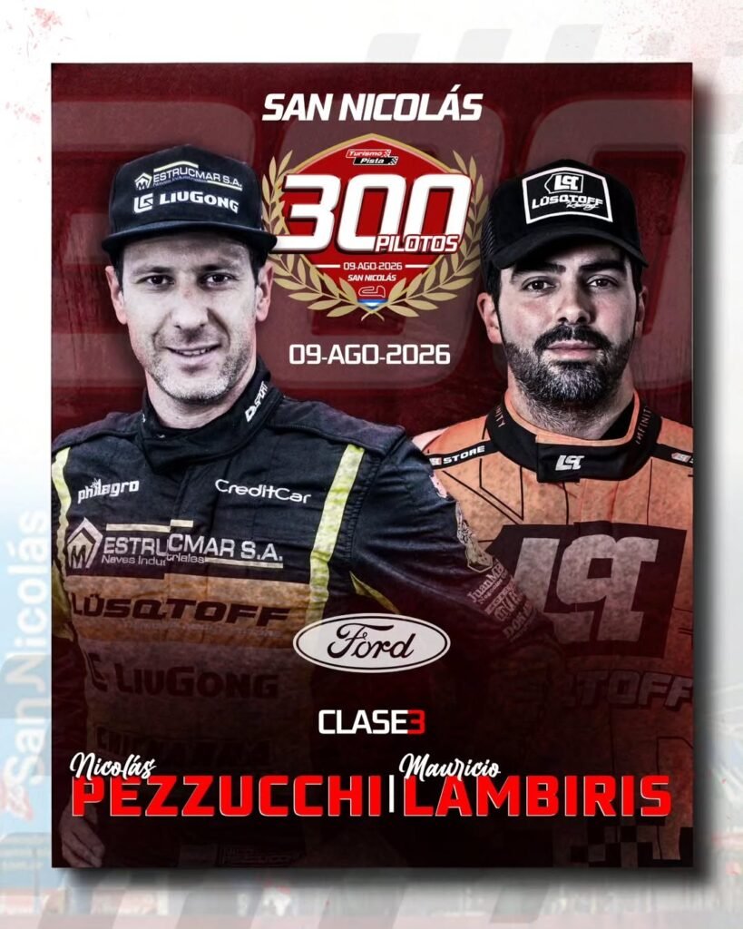 Carrera de los 300 Pilotos: siguen sumándose nombres 2 Lambiris con Pezzucchi en la Carrera de los 300 Pilotos