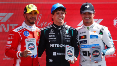 Antonelli no dejó dudas en la carrera Sprint 7 El podio de la Sprint con Antonelli, Hamilton y Norris