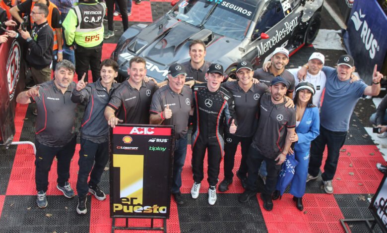 Mercedes-Benz y el Maquin Parts: la alianza ganadora de Posadas 1 Mercedes-Benz celebra la victoria en Posadas