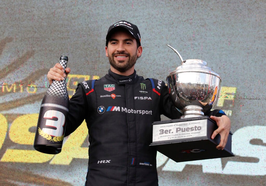 Julián Santero celera el tercer lugar en el podio de Posadas