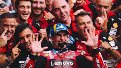 Marc Marquez festeja con Ducati la décima victoria en Alemania en la categoría reina