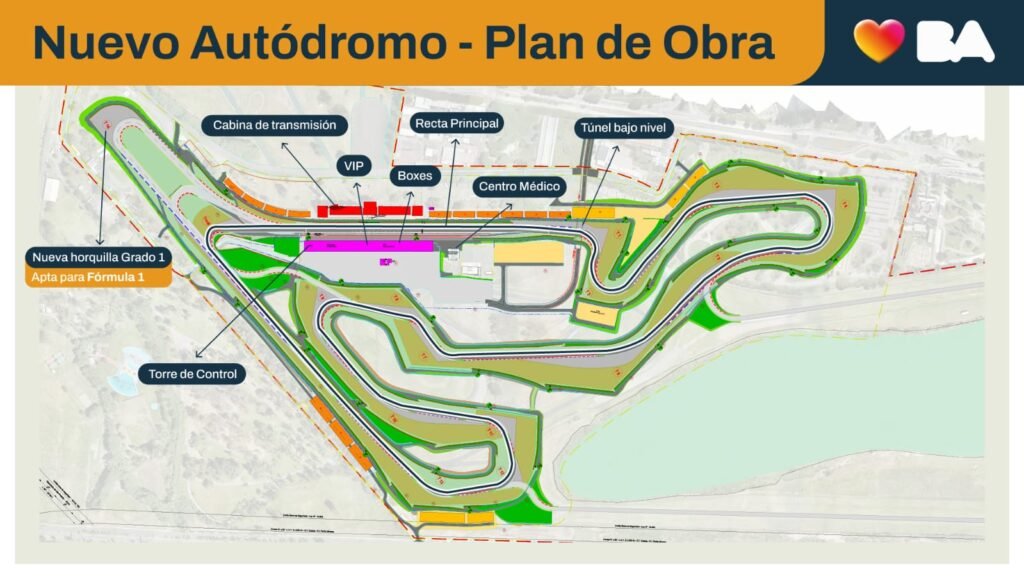 Avanzan las obras en el Oscar y Juan Gálvez para recibir al MotoGP y a la Fórmula 1 1 El plano oficial de cómo quedará el Oscar y Juan Galvez