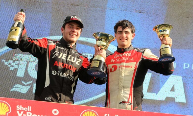 Lovich y Roqueta en el podio del Tc Pista Mouras