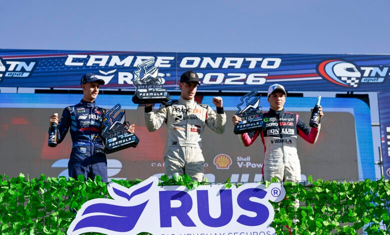 El podio de la Fórmula 2 Argentina en San Juan