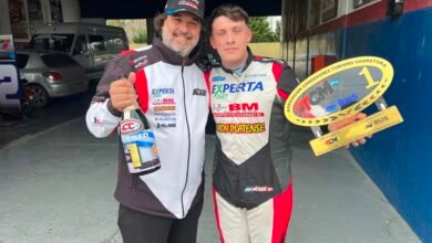 Alaux es el nombre indiscutido de la octava fecha 4 Valentino Alaux celebra la vctoria con su papá, Sergio