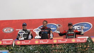 El podio del TC Pista Mouras en La Plata