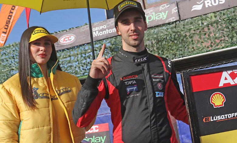TC Pista en Paraná: Gallo logró una nueva pole 1 Gallo celebra la pole del TC Pista en Paraná