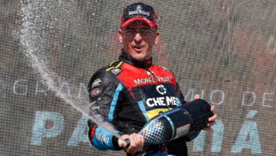 TC en Paraná: Trucco le devolvió la victoria a Dodge 4 Juan Martín Trucco celebra en el podio del TC en Parana