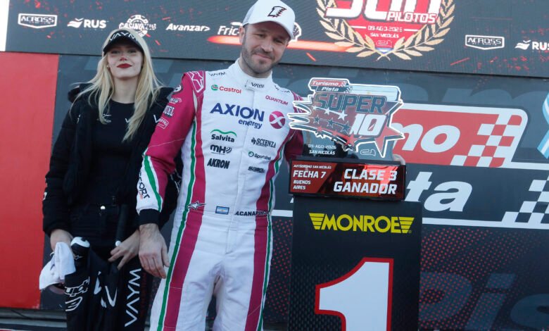 Agustín Canapino ganó el Súper 10 de a Clase 3 del Turismo Pista