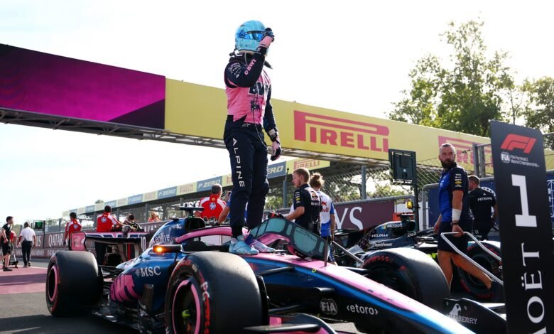Pierre Gasly celebra la pole para el GP de Monza