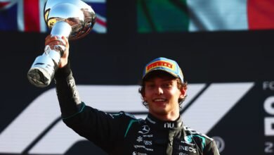 La celebración de la victoria de Kimi Antonelli