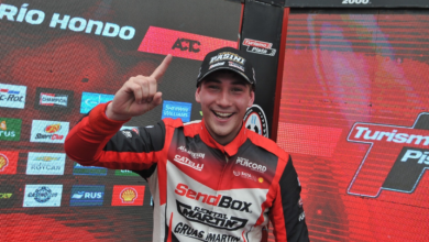 Clase 2 del Turismo Pista: Martin volvió al triunfo en Termas 6 El podio de la Clase 2 del Turismo Pista