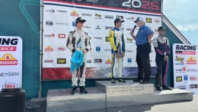 Nuevo podio de Lázaro Bainotti en Virginia 6 El podio de la Ligier Junior Formula con Lazaro Bainotti