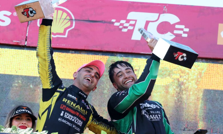 Fain y Chapur celebran el 1-2 del Trotta Racing en el podio