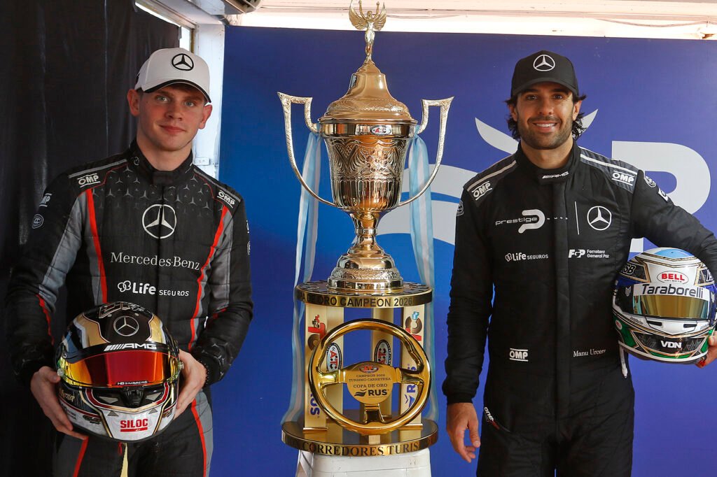 Fritzler y Urcera, dos de los pilotos del Maquin Parts y Mercedes-Benz en el TC