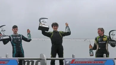 Octava fecha de la Fórmula 4 NG: Dore y Fara los ganadores 7 El podio de la Octava fecha de la Fórmula 4 NG con Fara a la cabeza