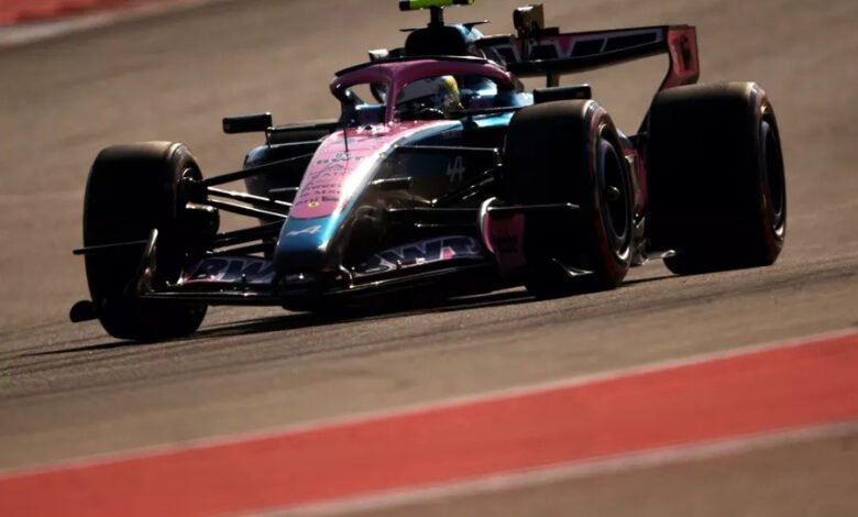 Franco Colapinto en los entrenamientos del GP de los Estados Unidos